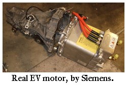 Siemens AC motor for electric car