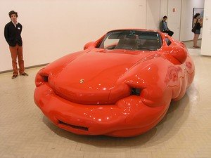 Fat Car in a Sydney Art Museum